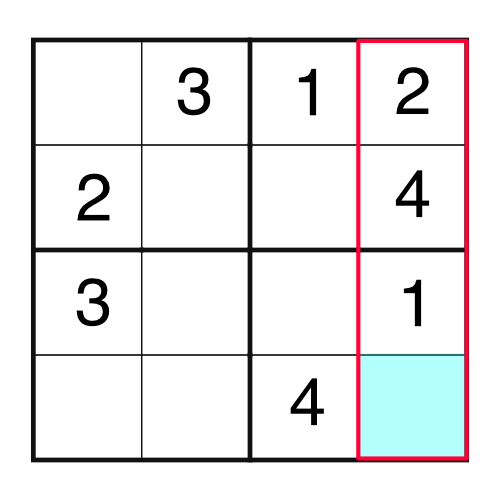 Solved Consider the 4x4 Sudoku Puzzle. This is similar to a