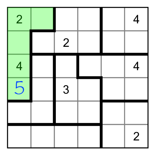 A more complex suguru puzzle