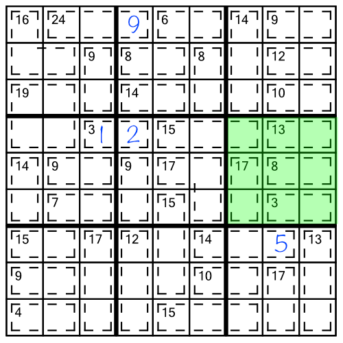 Printable Killer Sudoku