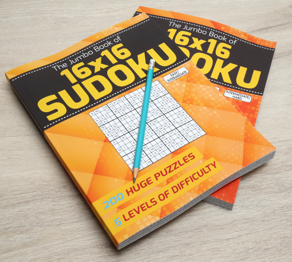 The Jumbo Book of 16x16 Sudoku - 2 Volumes