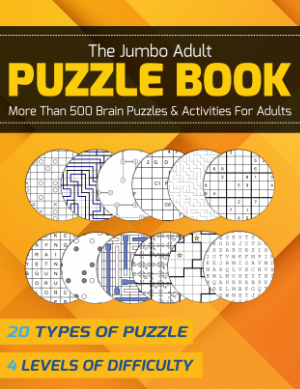The Jumbo Adult Puzzle Book Cover