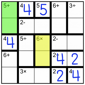 Calcudoku Worked Example 3