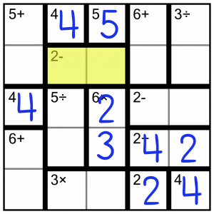 Calcudoku Worked Example 4