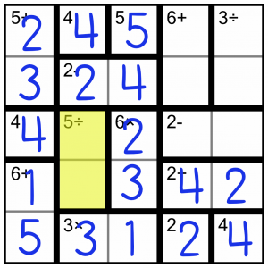 Calcudoku Worked Example 8