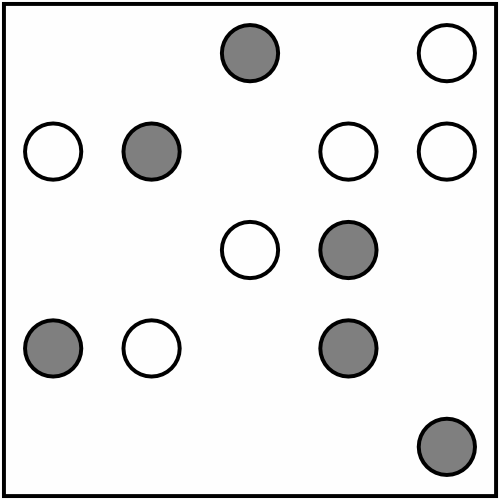 An example of a Shirokuro puzzle