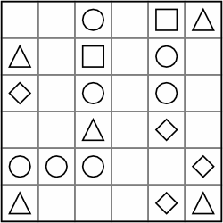 An example of a small Tetromino grid