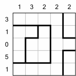 An example Stitches puzzle