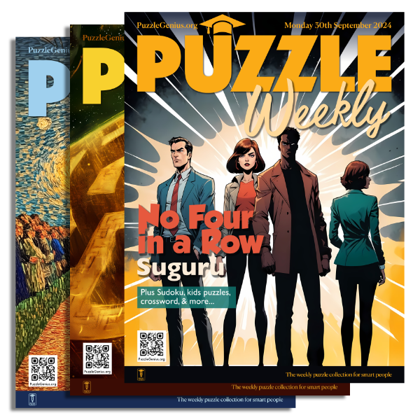 Puzzle Weekly Issues 53, 52, and 51