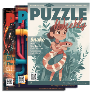 Puzzle Weekly Issues 58, 57, and 56