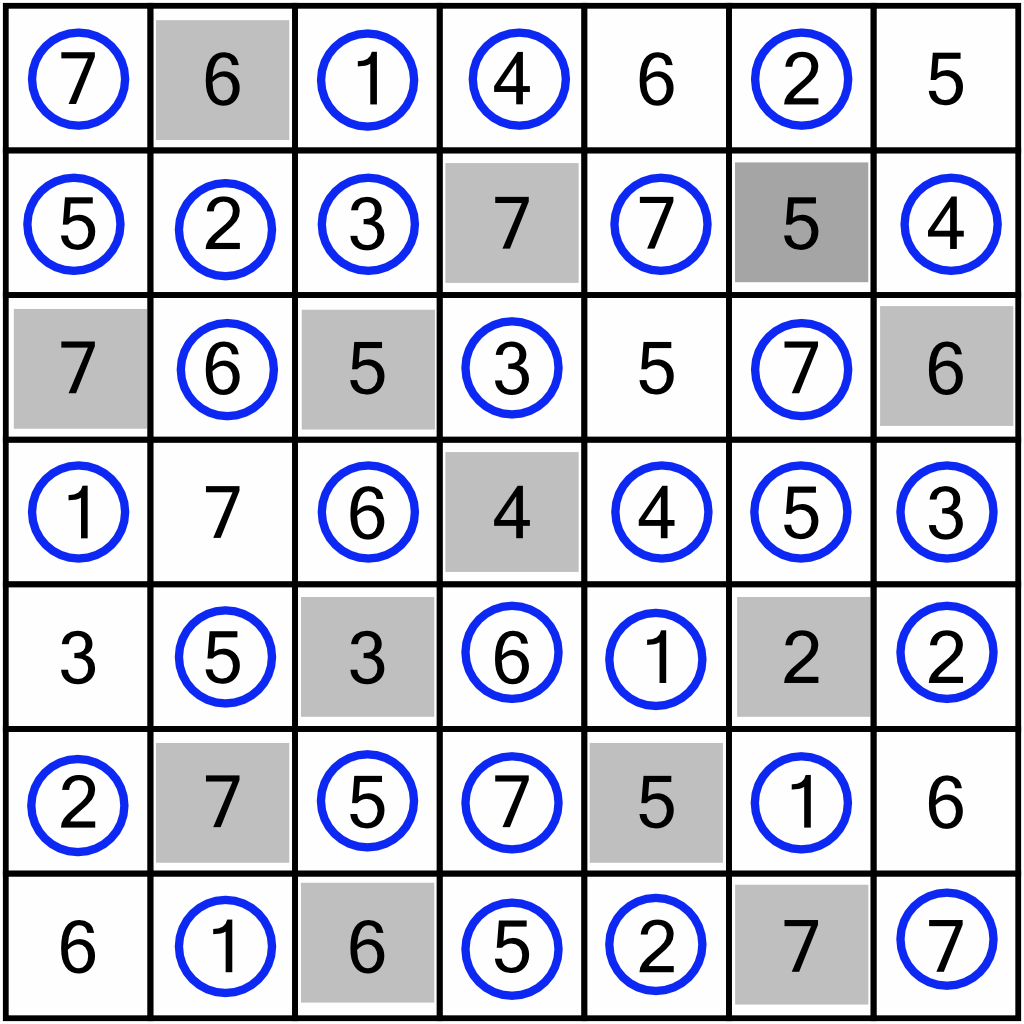 Hitori worked example 10