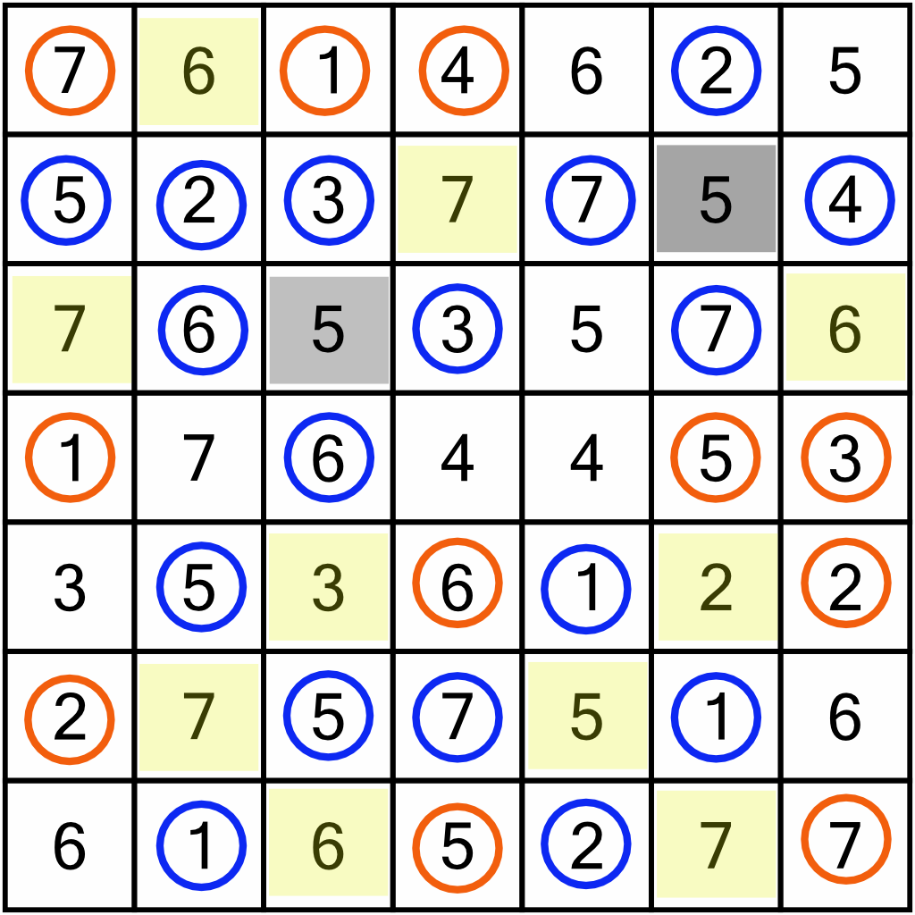 Hitori worked example 7