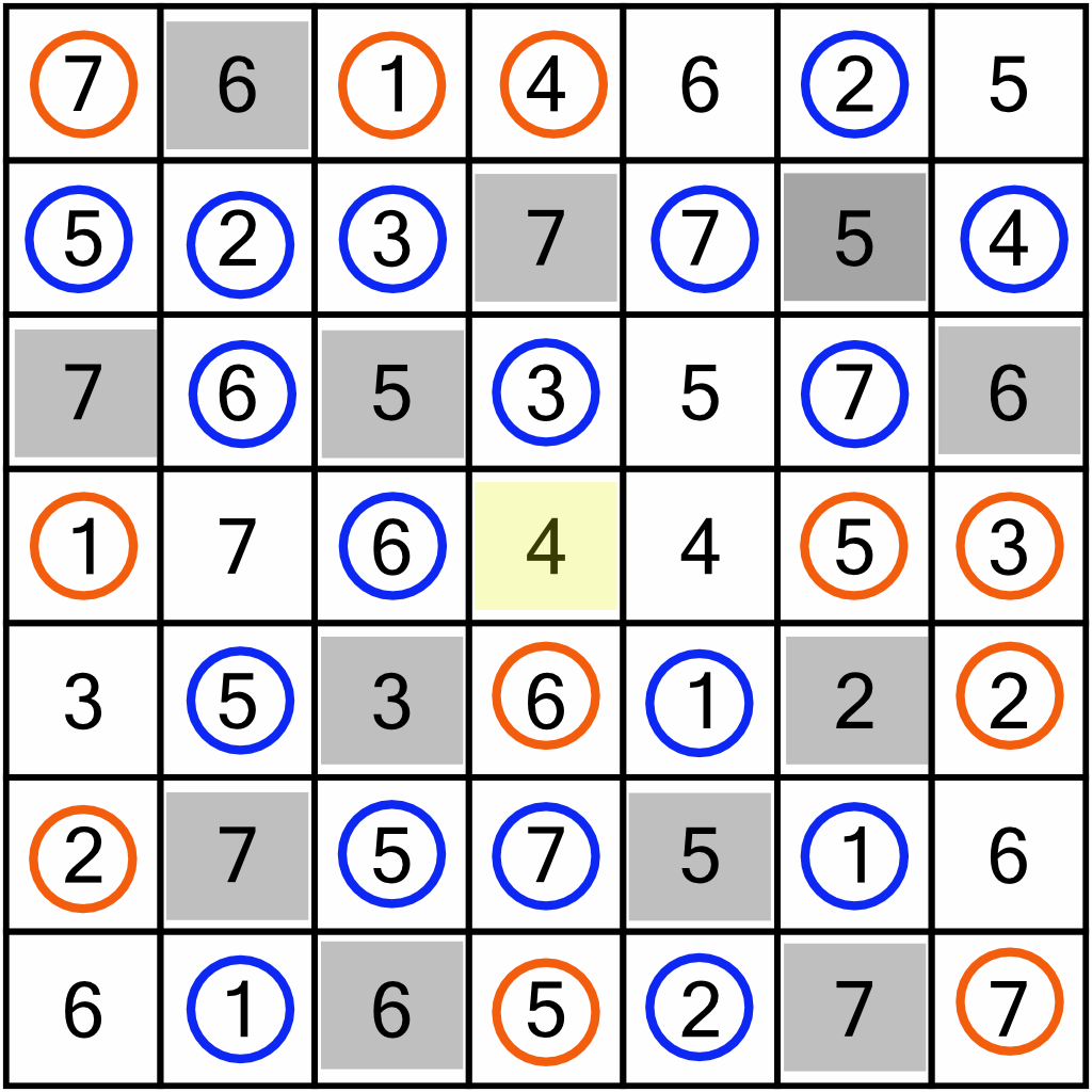 Hitori worked example 8