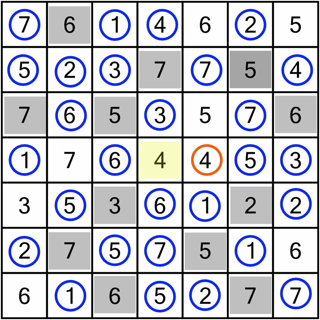 Hitori worked example 9