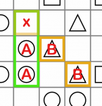 An example of an AAx BBx intersection pattern in Trilogy