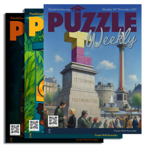 Puzzle Weekly Issues 111, 110, and 109 – Cover