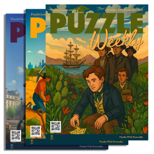 Puzzle Weekly Issues 113, 112, and 111 – Cover