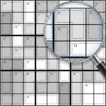 A shaded grid from Properly Killer Sudoku